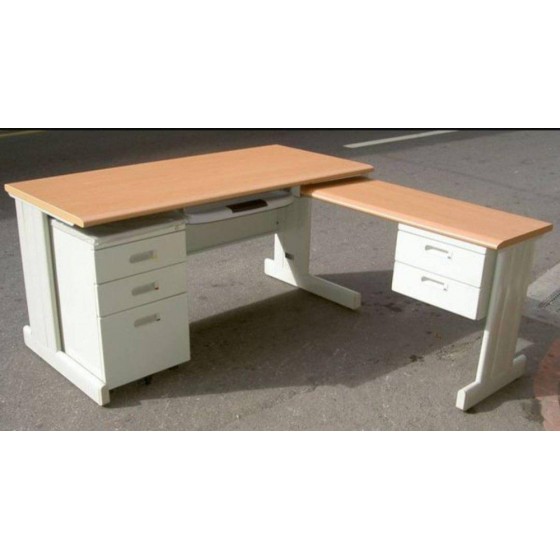 HU辦公桌L型(木紋/905)